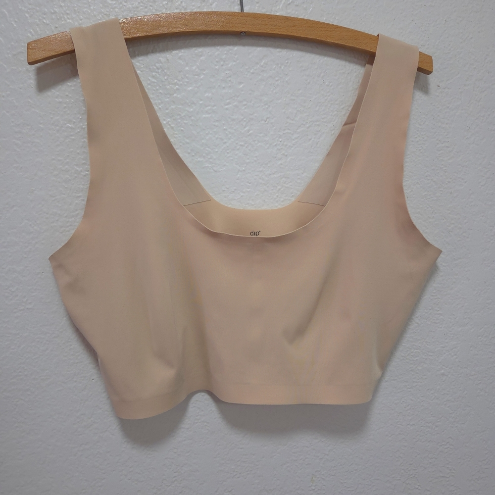 Dip Soft Form Round Neck Wireless Bra Smoothing Sand Nude Beige Plus Size 2X‎